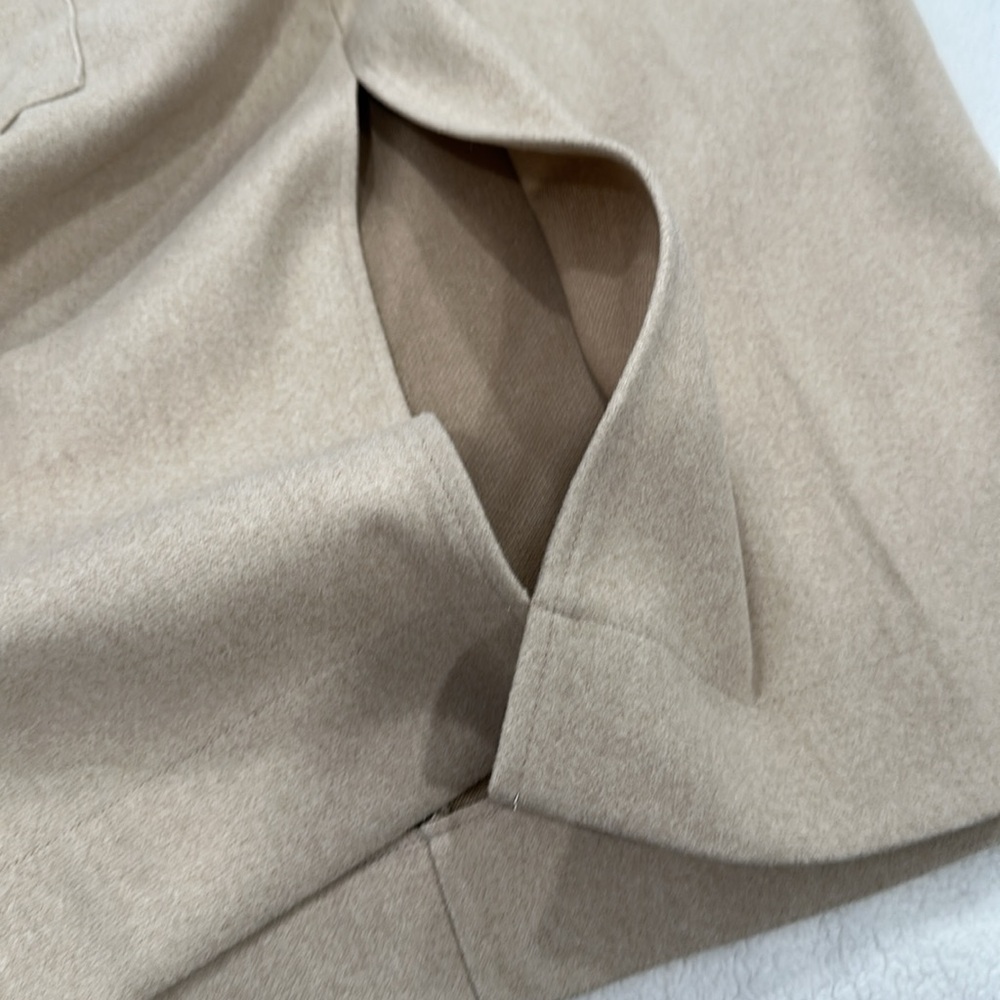 NWT Skirt Midi size L light tan light light khaki cargo packets - Picture 8 of 9